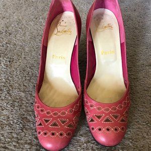 Christian Louboutin Pink Spring High Heeled Shoes